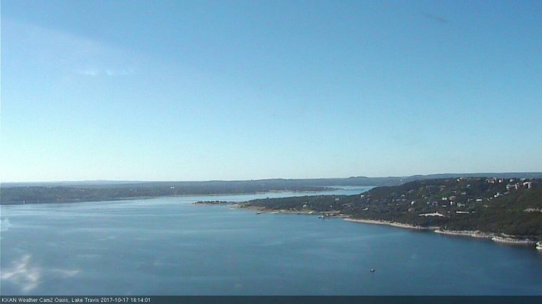 Lake Travis webcam, October 17, 2017 3:25 PM CT