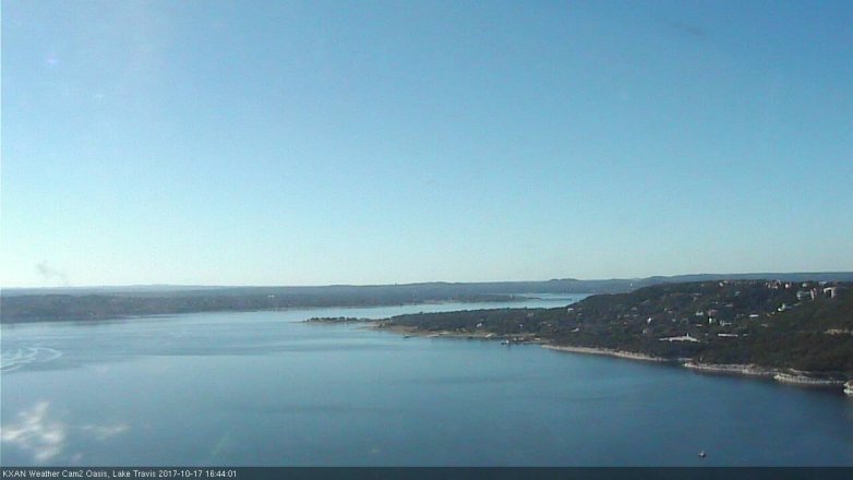 Lake Travis webcam, October 17, 2017 3:55 PM CT