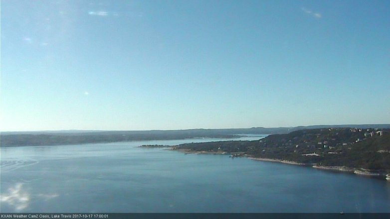 Lake Travis webcam, October 17, 2017 4:30 PM CT