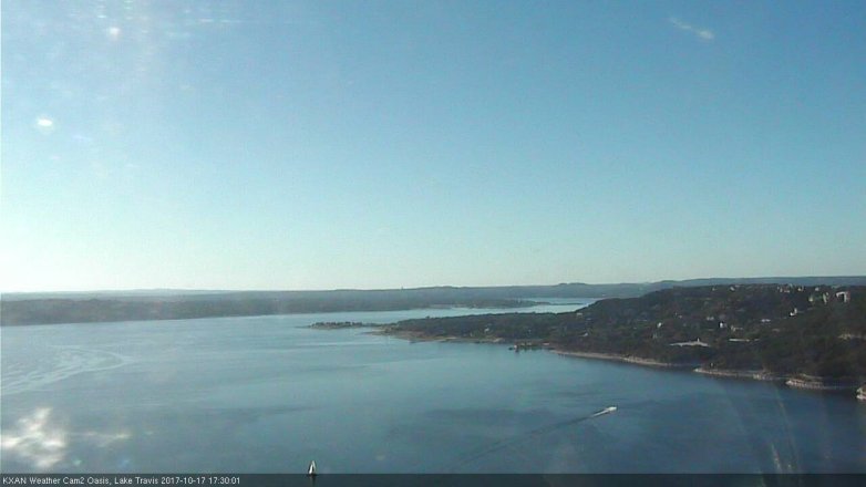 Lake Travis webcam, October 17, 2017 4:40 PM CT
