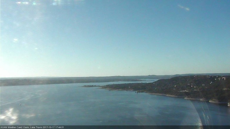 Lake Travis webcam, October 17, 2017 4:55 PM CT