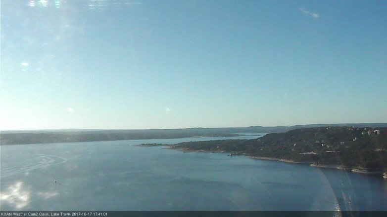 Lake Travis webcam, October 17, 2017 5:05 PM CT