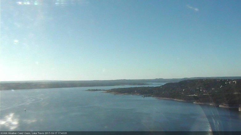 Lake Travis webcam, October 17, 2017 5:10 PM CT