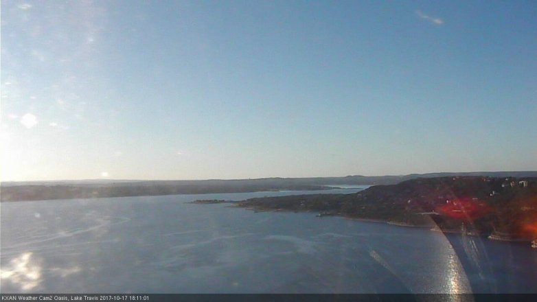Lake Travis webcam, October 17, 2017 5:30 PM CT