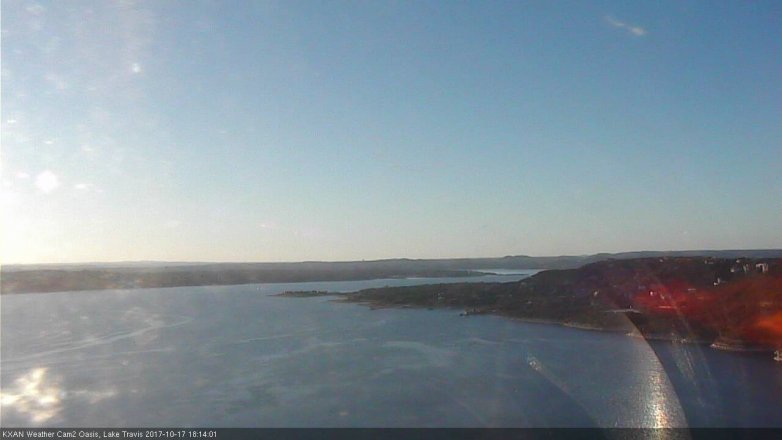 Lake Travis webcam, October 17, 2017 5:45 PM CT