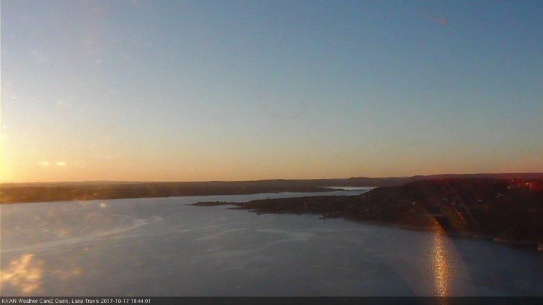 Lake Travis webcam, October 17, 2017 5:50 PM CT