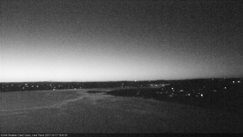 Lake Travis webcam, October 17, 2017 6:55 PM CT