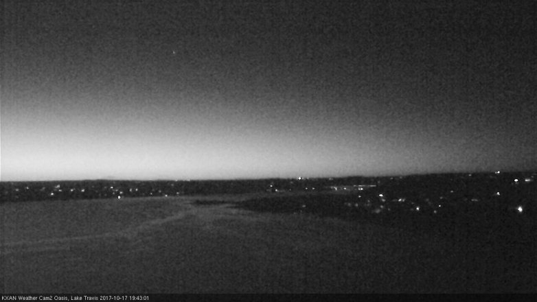 Lake Travis webcam, October 17, 2017 7:05 PM CT