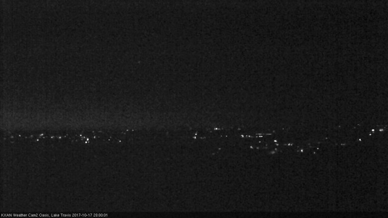 Lake Travis webcam, October 17, 2017 7:10 PM CT