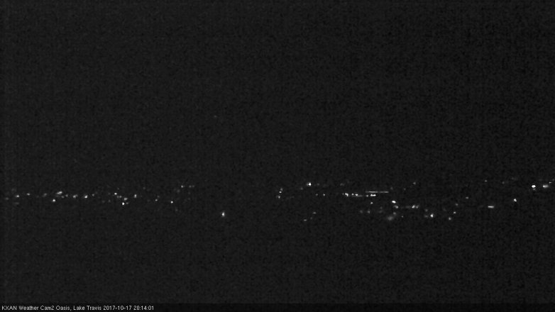 Lake Travis webcam, October 17, 2017 7:25 PM CT