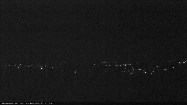 Lake Travis webcam, October 17, 2017 7:35 PM CT