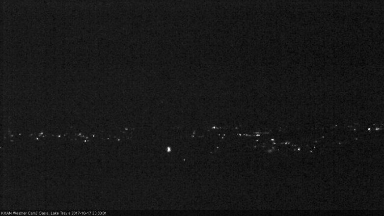 Lake Travis webcam, October 17, 2017 7:45 PM CT
