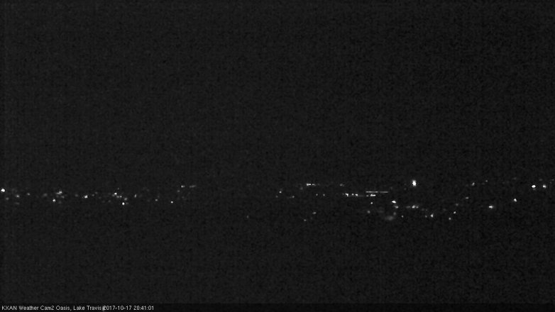 Lake Travis webcam, October 17, 2017 8:10 PM CT