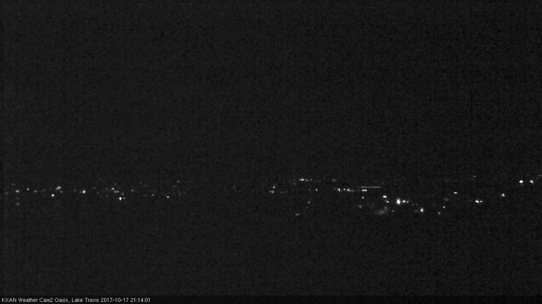 Lake Travis webcam, October 17, 2017 8:30 PM CT
