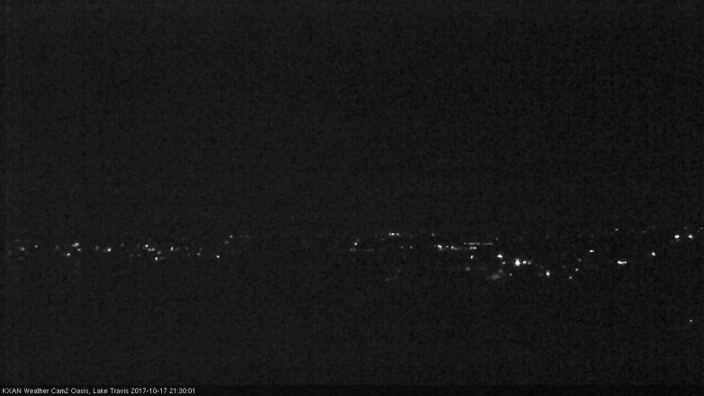 Lake Travis webcam, October 17, 2017 8:35 PM CT