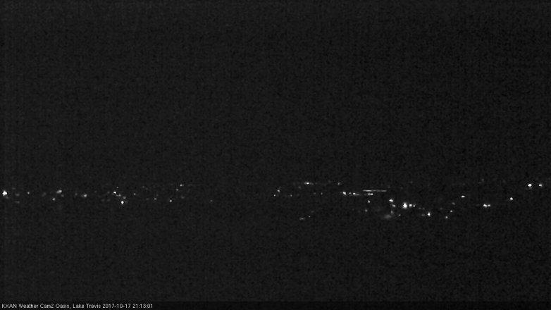 Lake Travis webcam, October 17, 2017 8:45 PM CT