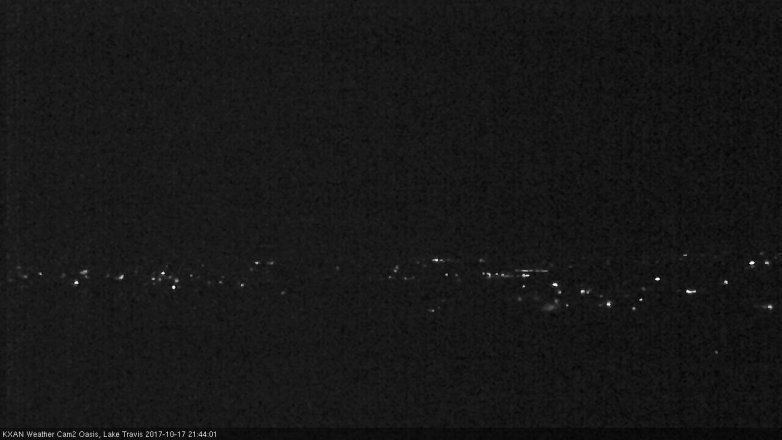 Lake Travis webcam, October 17, 2017 9:00 PM CT