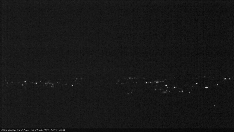 Lake Travis webcam, October 17, 2017 9:10 PM CT