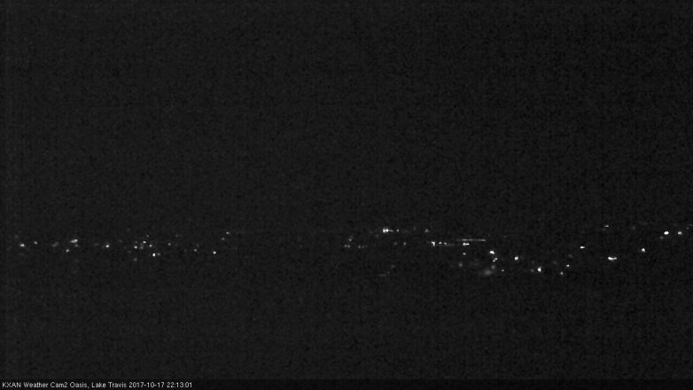 Lake Travis webcam, October 17, 2017 9:35 PM CT