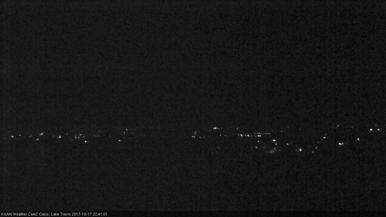 Lake Travis webcam, October 17, 2017 9:45 PM CT