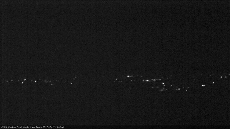 Lake Travis webcam, October 17, 2017 10:05 PM CT