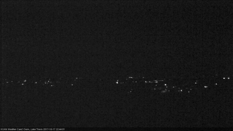 Lake Travis webcam, October 17, 2017 10:10 PM CT