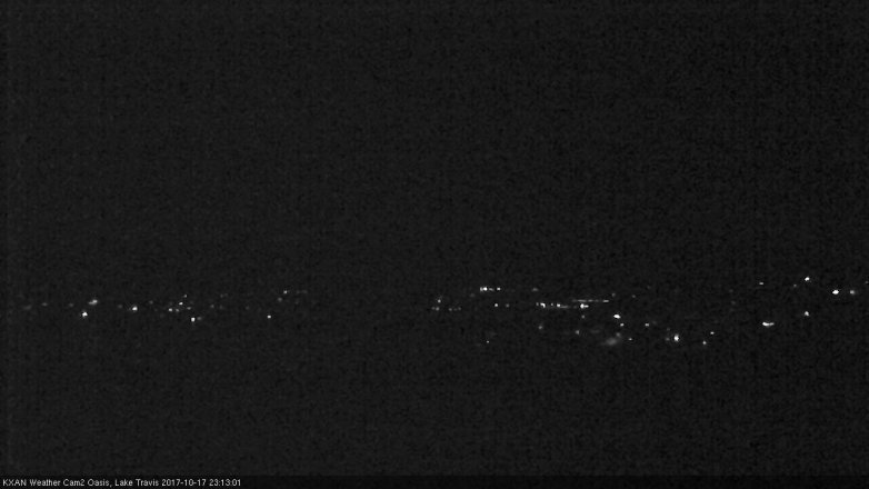 Lake Travis webcam, October 17, 2017 10:40 PM CT