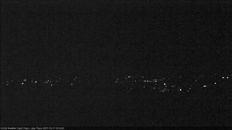 Lake Travis webcam, October 17, 2017 10:45 PM CT