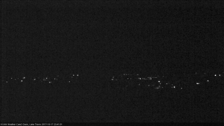 Lake Travis webcam, October 17, 2017 10:50 PM CT