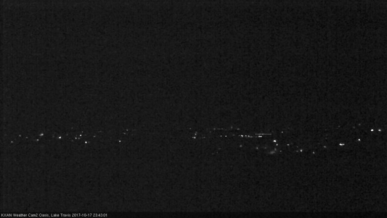 Lake Travis webcam, October 17, 2017 10:55 PM CT