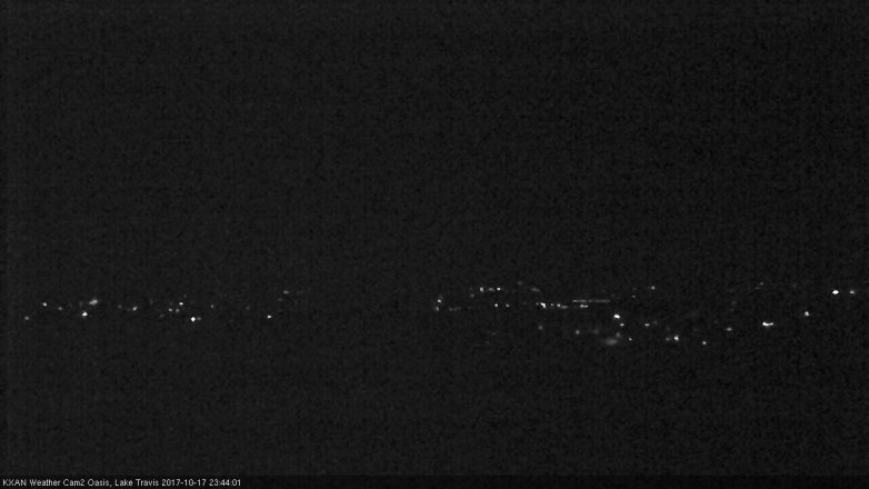 Lake Travis webcam, October 17, 2017 11:05 PM CT