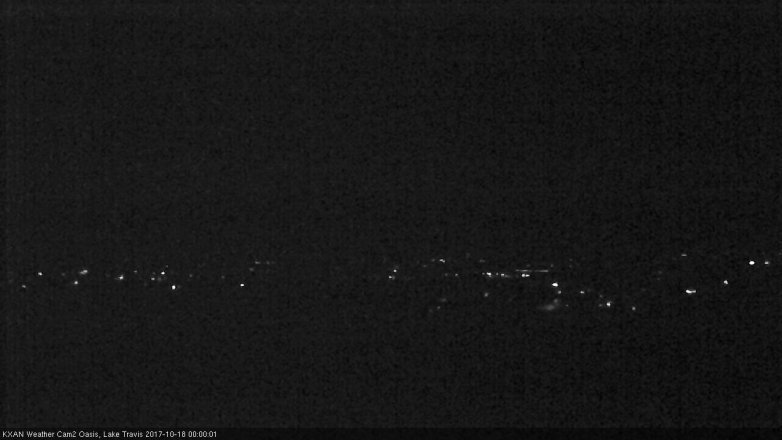 Lake Travis webcam, October 17, 2017 11:15 PM CT