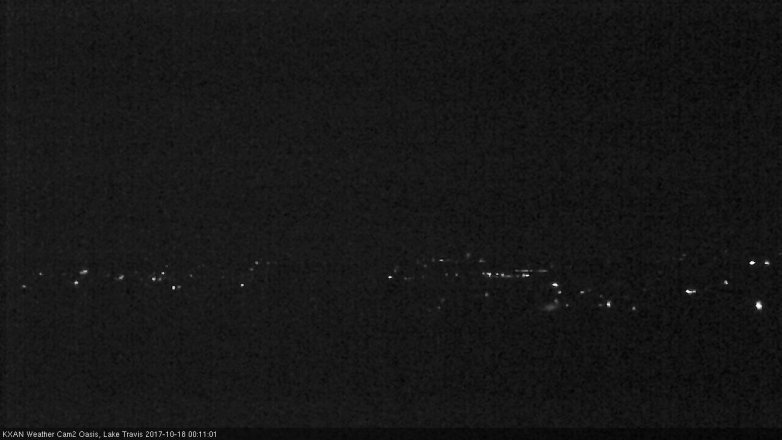 Lake Travis webcam, October 17, 2017 11:20 PM CT