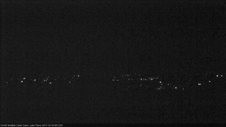 Lake Travis webcam, October 17, 2017 11:40 PM CT