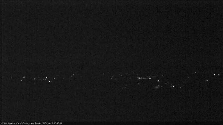 Lake Travis webcam, October 17, 2017 11:50 PM CT