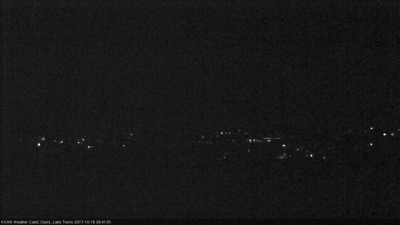 Lake Travis webcam, October 17, 2017 11:55 PM CT
