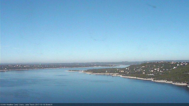Lake Travis webcam, October 18, 2017 9:15 AM CT