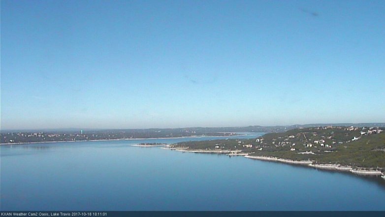 Lake Travis webcam, October 18, 2017 9:20 AM CT