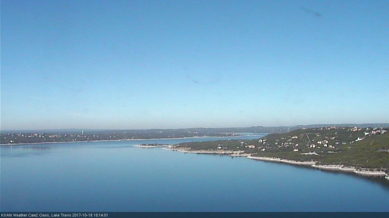 Lake Travis webcam, October 18, 2017 9:35 AM CT
