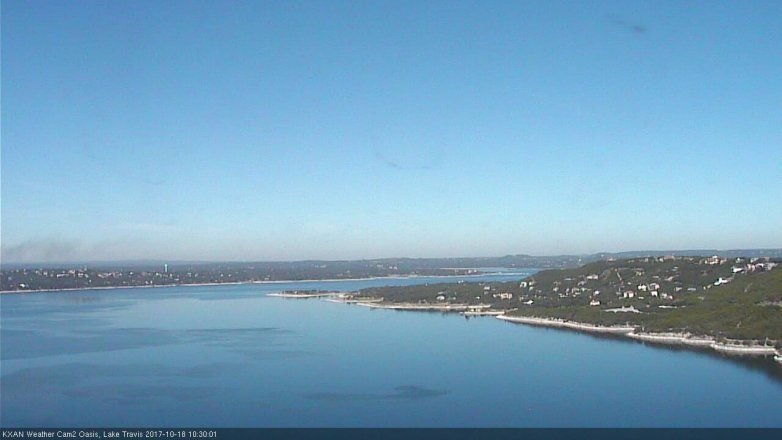 Lake Travis webcam, October 18, 2017 9:40 AM CT
