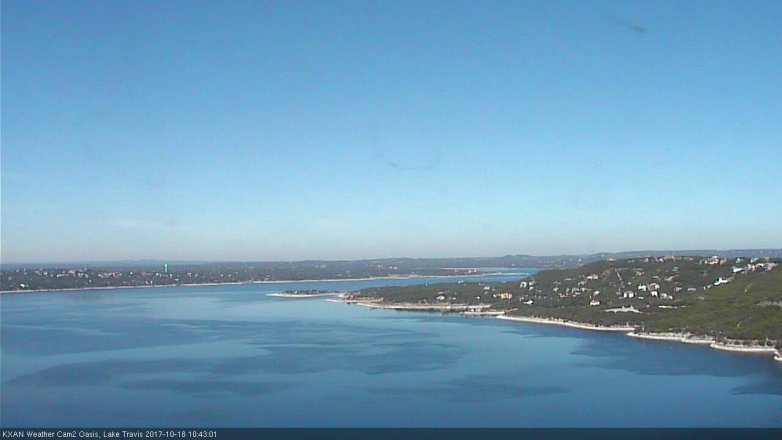 Lake Travis webcam, October 18, 2017 10:10 AM CT