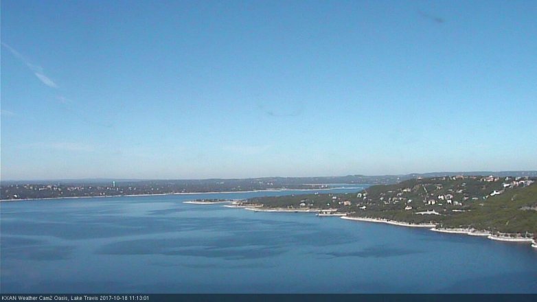 Lake Travis webcam, October 18, 2017 10:20 AM CT
