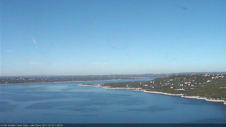 Lake Travis webcam, October 18, 2017 10:25 AM CT