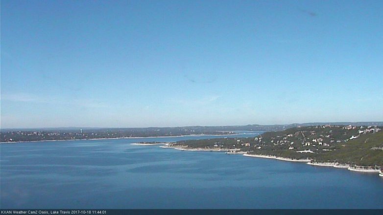 Lake Travis webcam, October 18, 2017 11:00 AM CT