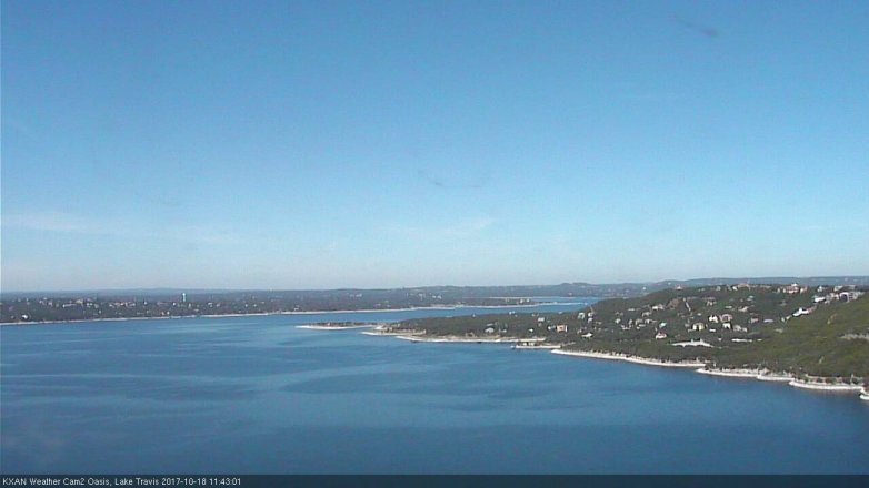 Lake Travis webcam, October 18, 2017 11:15 AM CT
