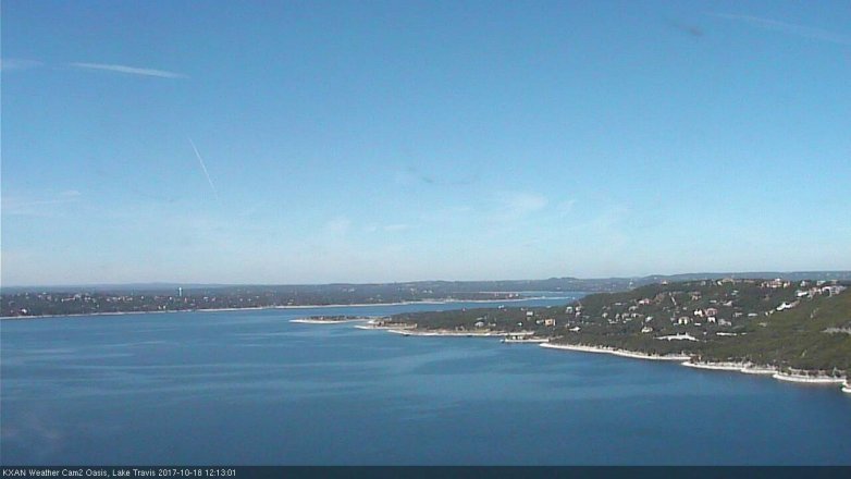 Lake Travis webcam, October 18, 2017 11:25 AM CT
