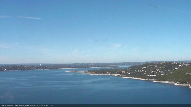 Lake Travis webcam, October 18, 2017 11:35 AM CT