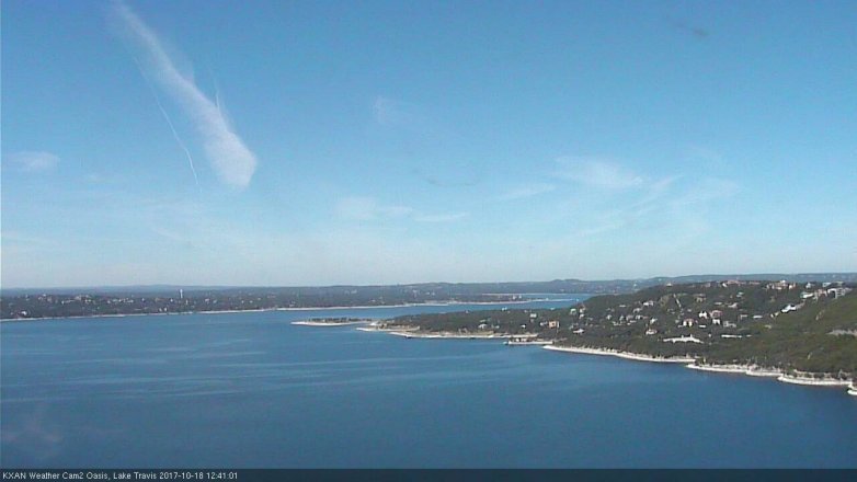 Lake Travis webcam, October 18, 2017 12:00 PM CT