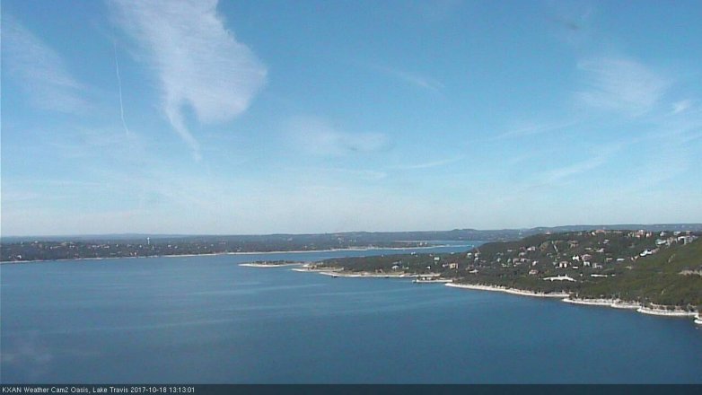 Lake Travis webcam, October 18, 2017 12:20 PM CT