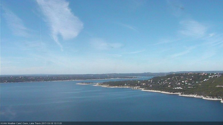 Lake Travis webcam, October 18, 2017 12:30 PM CT